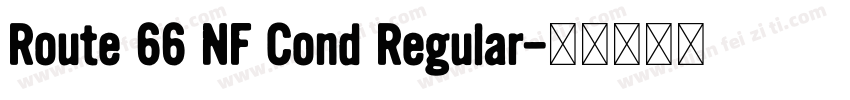 Route 66 NF Cond Regular字体转换